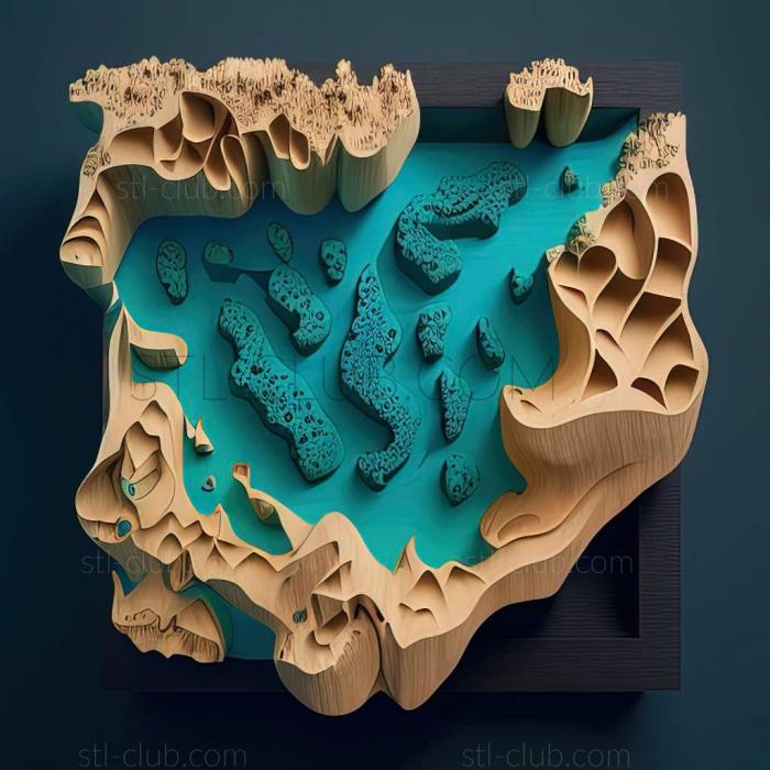 3D model Other islands in the Maldives (STL)